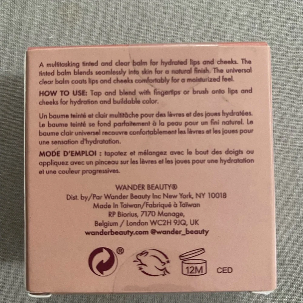 Wander Beauty Honeymoon/Swipe Lip & Cheek Balm Duo Double Date NEW Glass Skin
